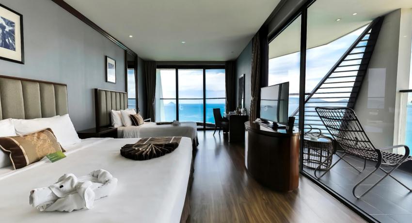Pacific Double Zimmer mit Blick auf den Cô Tiên Berg und die Nha Trang Bucht